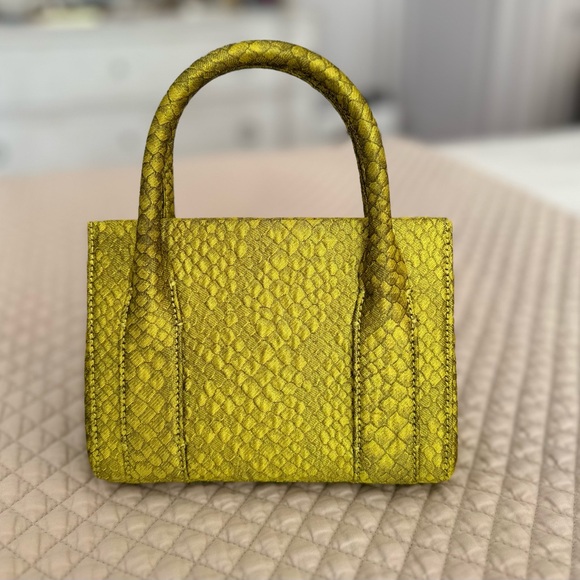 LaPoint green snake jacquard bag - Picture 5 of 6